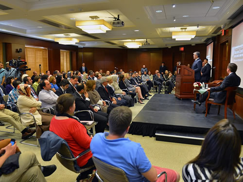 President Gül Delivers Speech at Harvard University
